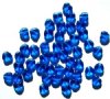 50 8mm Transparent Sapphire Heart Beads